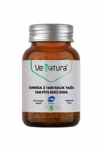 کپسول ژلاتین امگا 3 1600mg روغن ماهی Venatura بسته 30 عددی