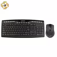 کیبورد و ماوس بی سیم ای فورتک مدل 9200F