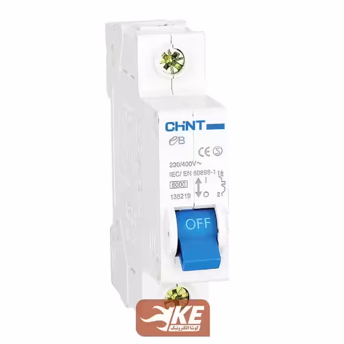 کلید مینیاتوری AC تک پل 1 آمپر 4.5kA تیپ C چینت سری EB