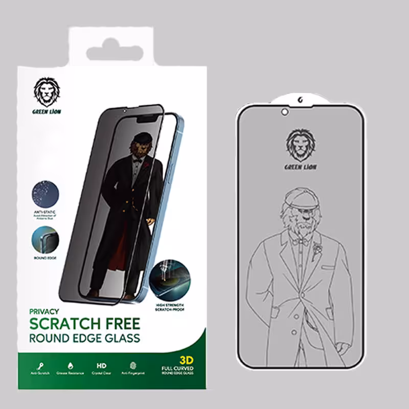 محافظ صفحه نمایش حریم شخصی گرین مدل Scratch مناسب برای گوشی موبایل اپل iPhone 13 Pro Max