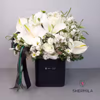 باکس گل طبیعی طرح نیکا