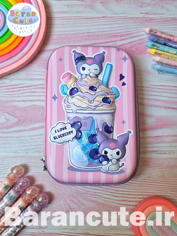 جامدادی وارداتی کتابی برجسته طرح کورومی 5