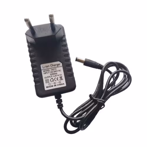 شارژر باتری لیتیوم 1 سل 4.2 ولت 1 آمپر