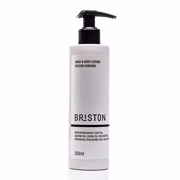 لوسیون دست و بدن بریستون مدل گلدن کارامل 250 میل Briston hand and body lotion