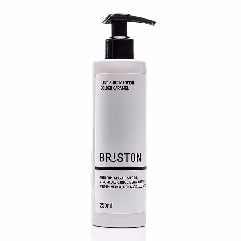 لوسیون دست و بدن بریستون مدل گلدن کارامل 250 میل Briston hand and body lotion