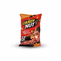 شکلات کندی نات قرمز روشن 1 کیلو با مغز بادام زمینی و کارامل