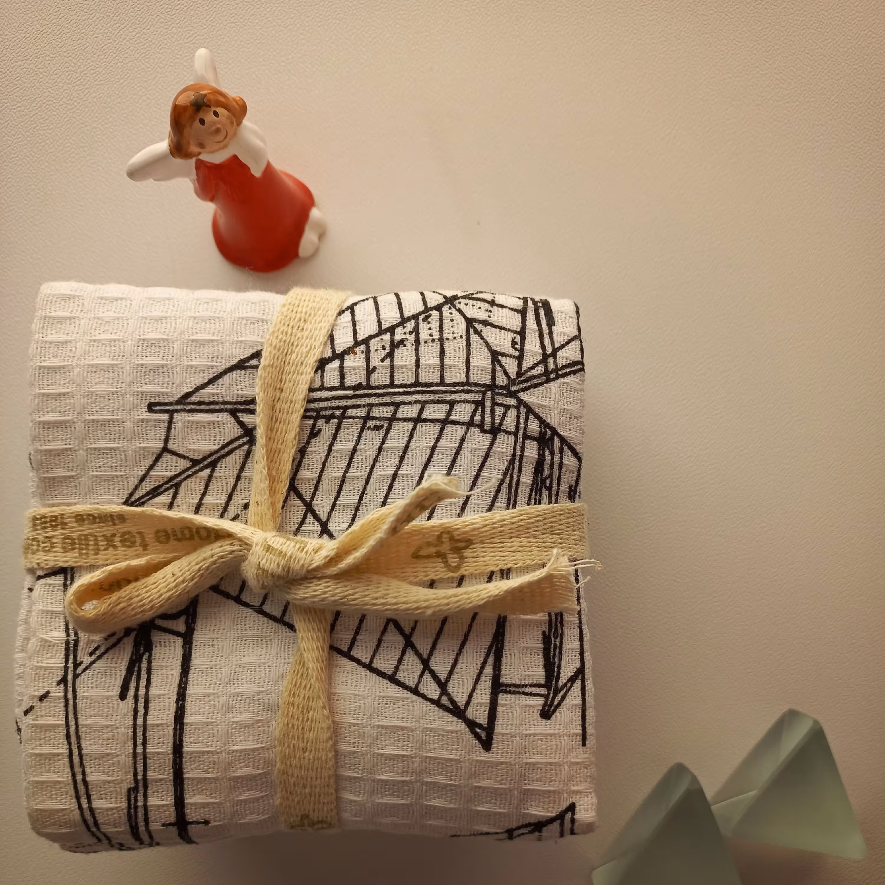 دستمال آشپزخانه(بسته3تایی) پارچه زنبوری بروجرد صددرصد نخی40در60 سانتیمتر