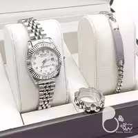 ست دستبند و ساعت مردانه