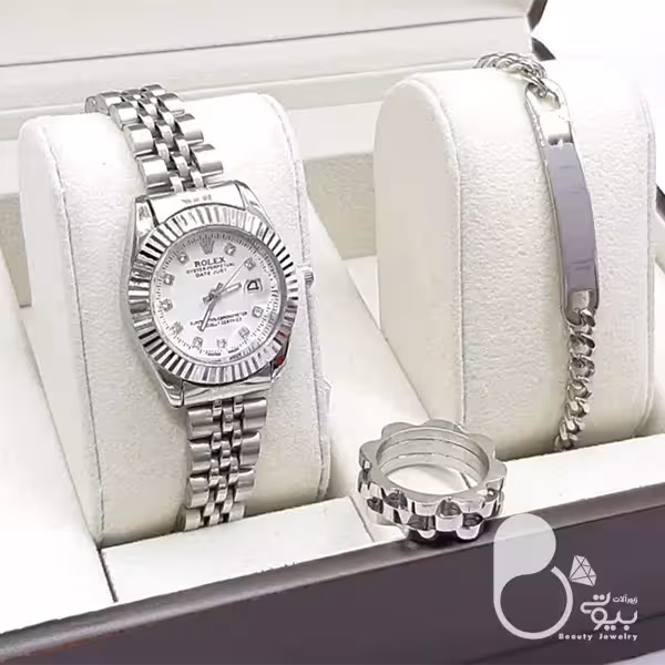 ست دستبند و ساعت مردانه