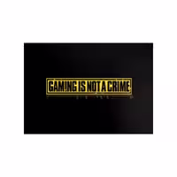 متال پوستر مستر پیکد طرح GAMING IS NOT CRIME کد PCD-MB1253