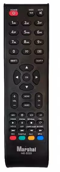 ریموت کنترل تلویزیون مارشال مدل ME-3225