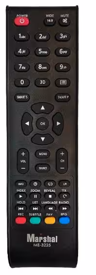 ریموت کنترل تلویزیون مارشال مدل ME-3225