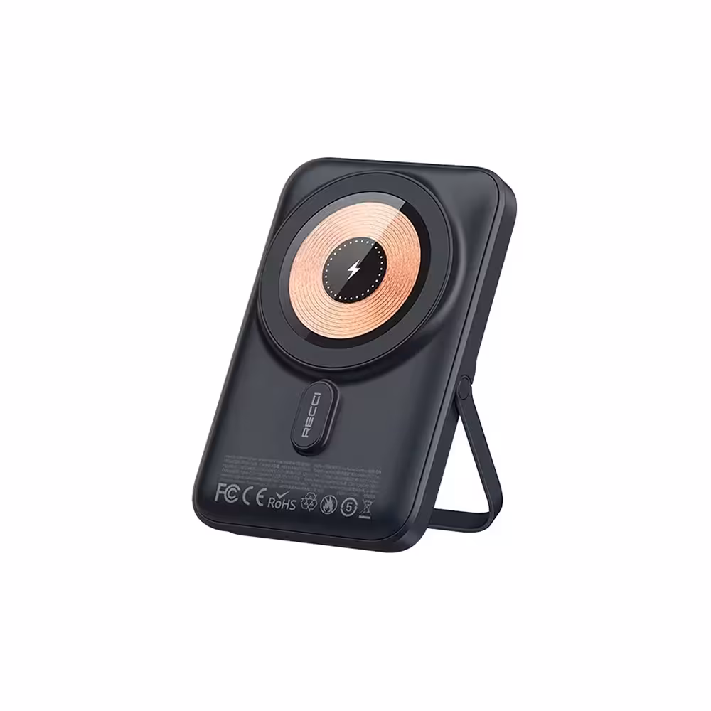 پاوربانک بی سیم RECCi مدل RPB-W08 ظرفیت 10000 میلی آمپر