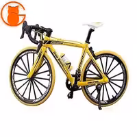 ماکت دوچرخه کوهستان مدل 0818-4A زرد مقیاس 1:10