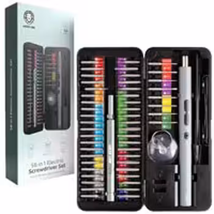 پیچ گوشتی شارژی بهمراه 58عدد سری مختلف Green lion 58in1 Electric