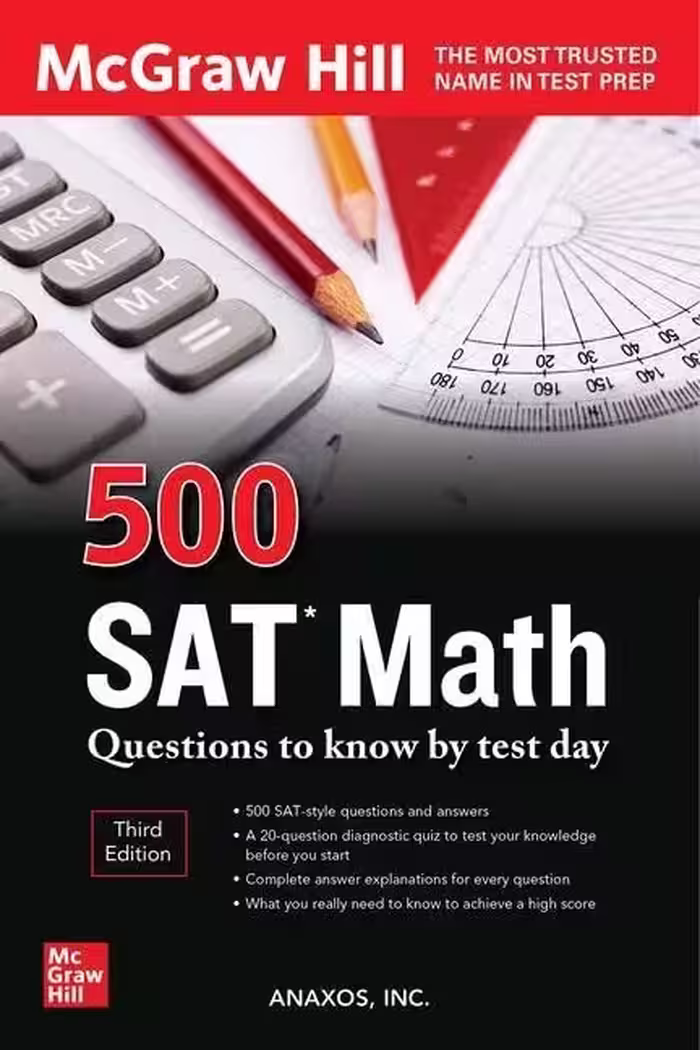 500 اس ای تی مث | کتاب انگلیسی 500 SAT Math Third Edition