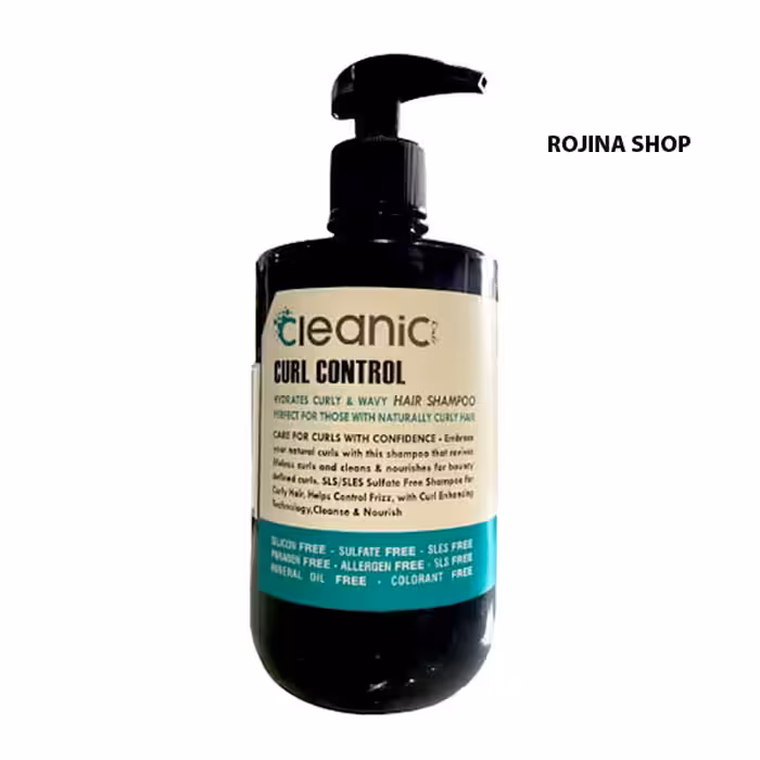 شامپو بدون سولفات مخصوص موهای فر کلینیک کیندی cleanic550ml