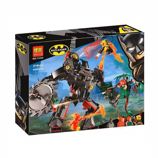 لگو مبارزه ربات بتمن و پویزن آیوی و فلش