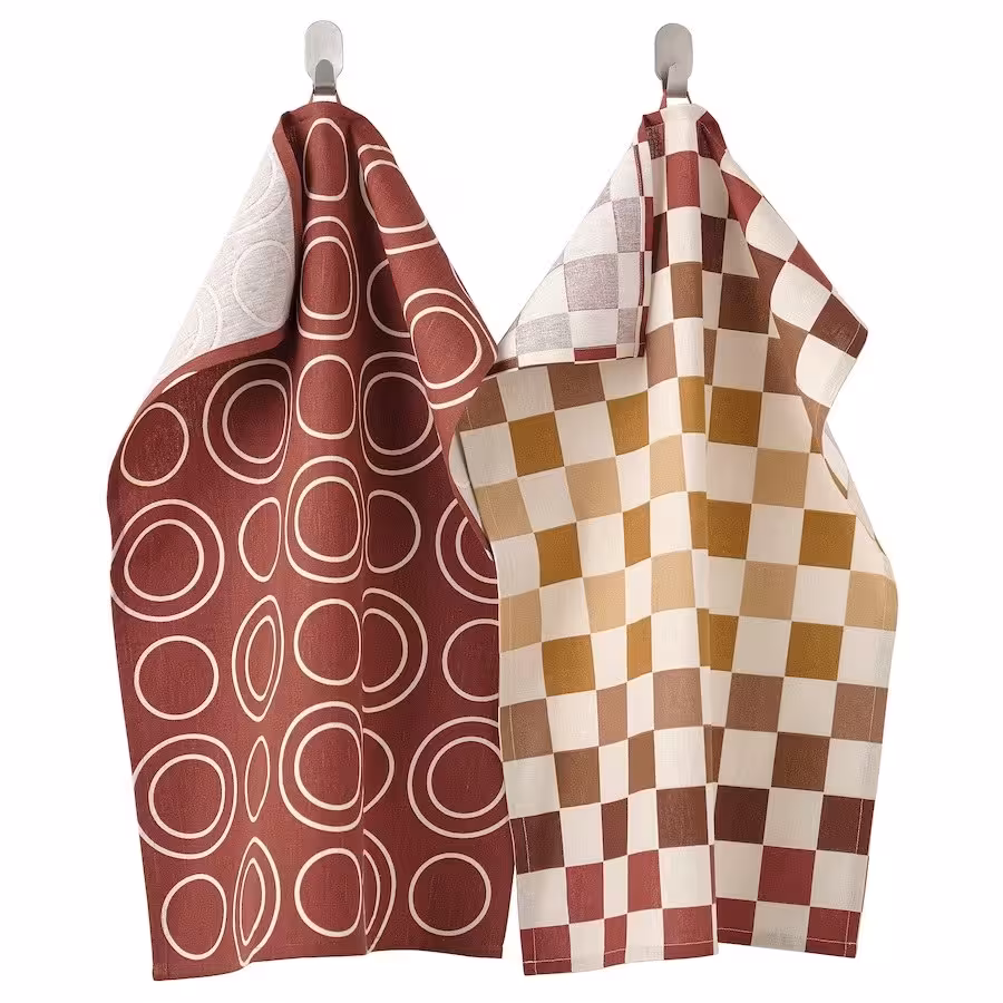 دستمال آشپزخانه ایکیا مدل KROSAMOS بسته 2 عددی کد 505.318.22