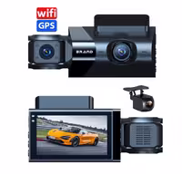 دوربین 3 لنزه خودرو 4k دارای وای‌فای و جی‌پی‌اس