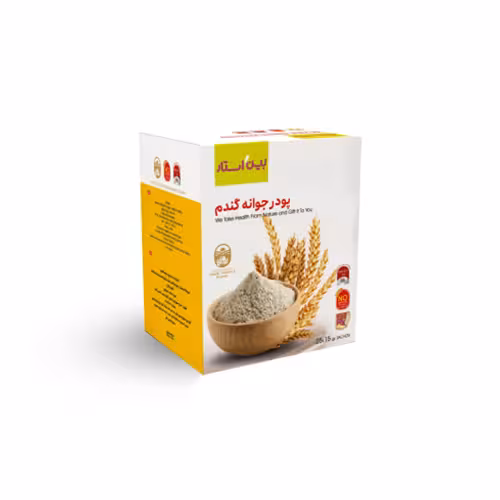 پودر جوانه گندم بین استار بسته 25 عددی