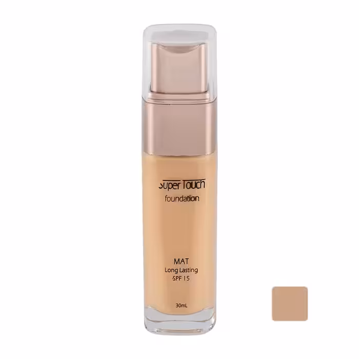 کرم پودر سوپرتاچ مدل شیشه ای شماره 201 حجم 30 میلی لیتر