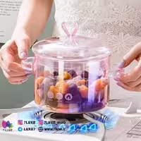 قابلمه پیرکس صورتی هلوگرامی