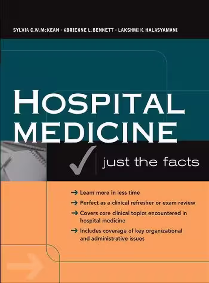خرید و دانلود نسخه کامل کتاب Hospital Medicine: Just the Facts