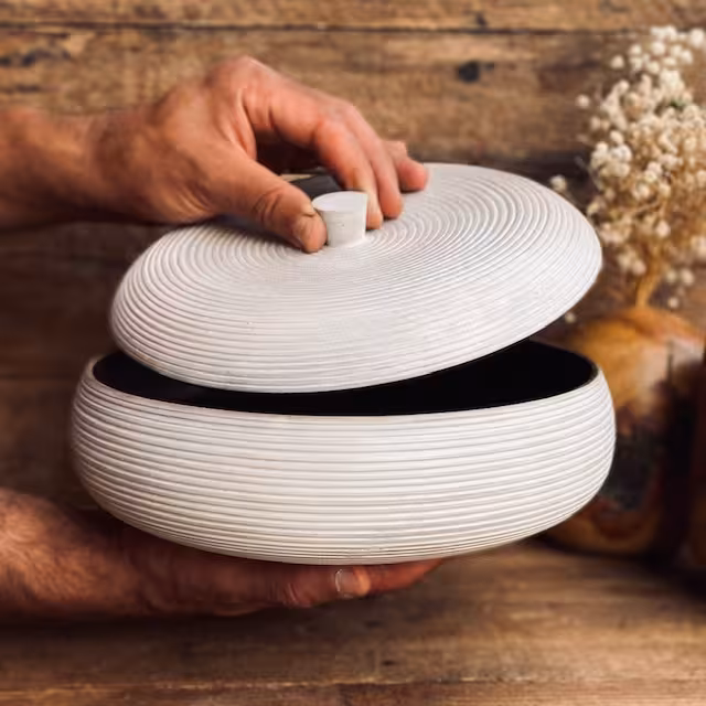 ظرف دربدار چوبی کد 100011