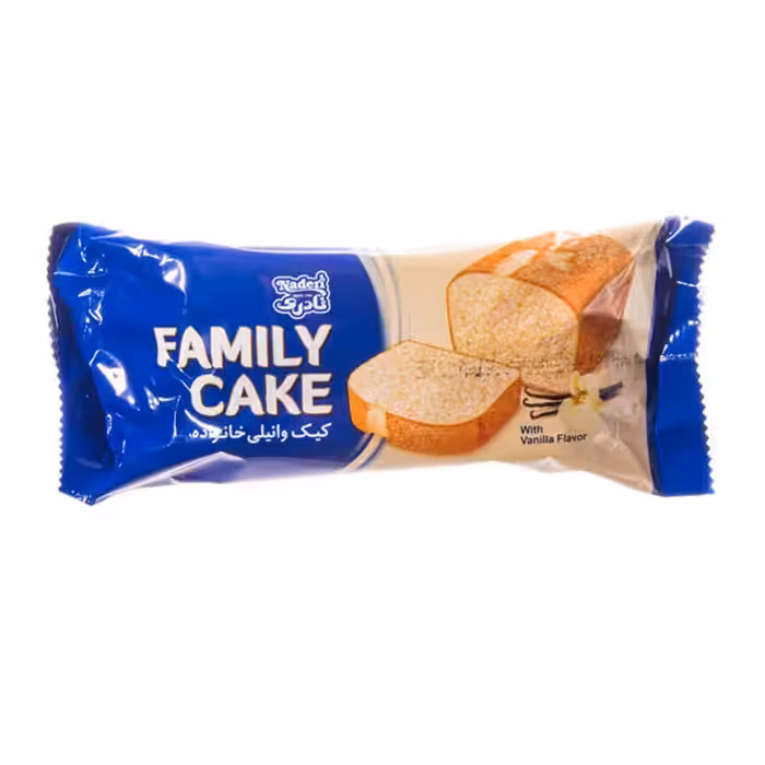 کیک وانیلی خانواده نادری 130 گرمی
