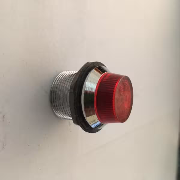 در پوش لامپ سیگنال قرمز استیل