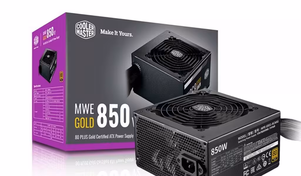 منبع تغذیه استوک ماژولار کولر مستر cooler master mwe 850w v2