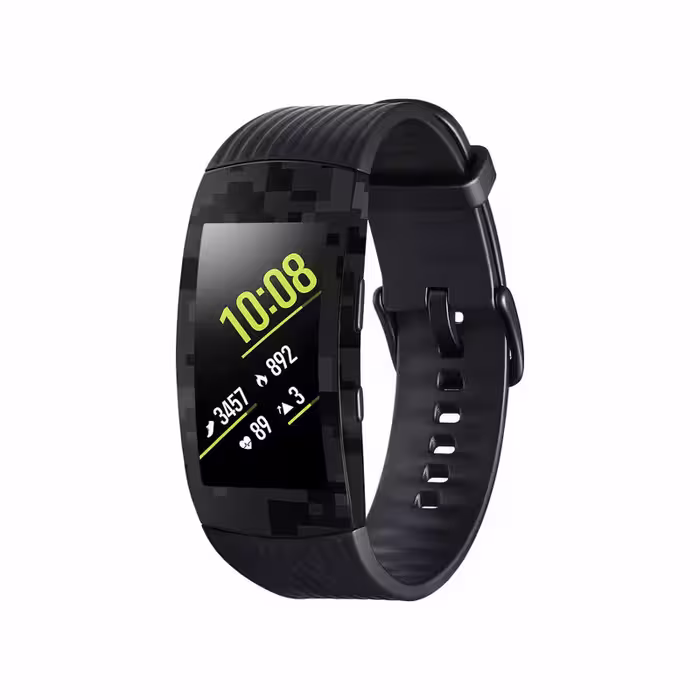 برچسب ماهوت طرح Night-Army-Pixel مناسب برای ساعت هوشمند سامسونگ Galaxy Gear Fit 2 Pro
