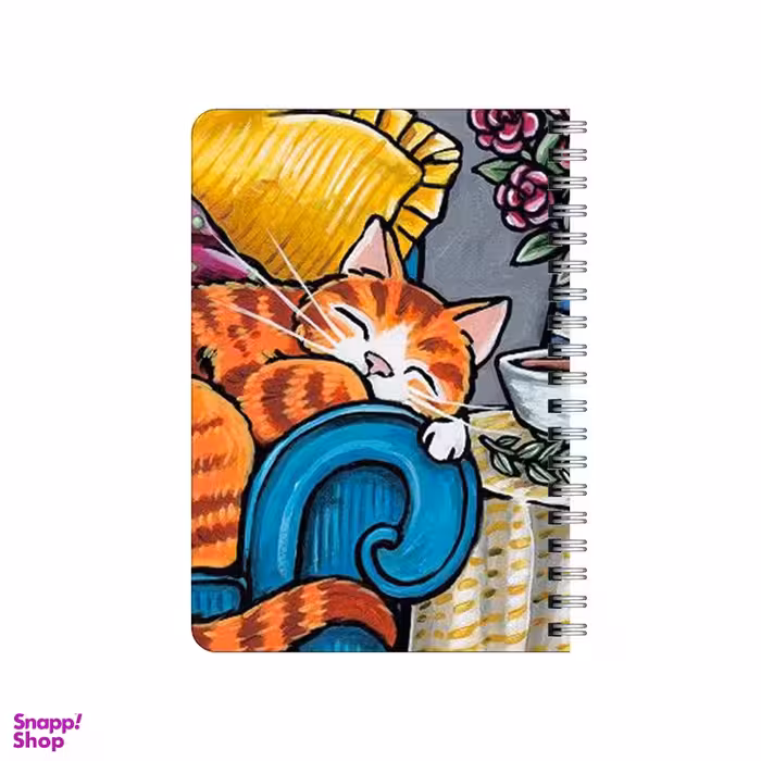 دفترچه یادداشت 80 برگ بامبیلیپ مدل گربه روی مبل راحتی کد 9780724