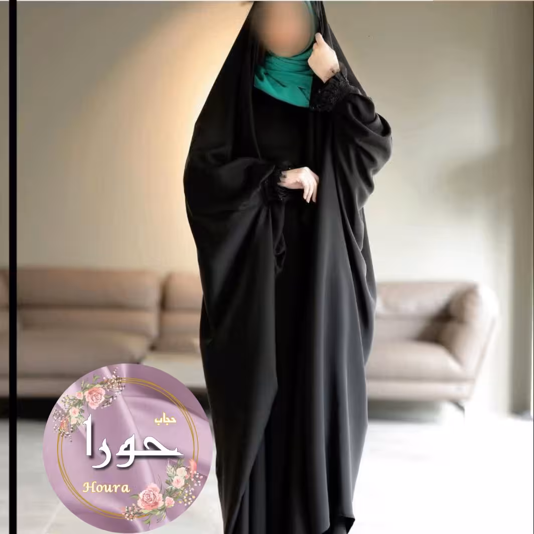 چادر عربی آستین گیپوری پلیسه جنس کرپ درجه یک ایران