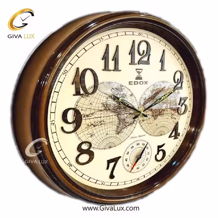 ساعت دیواری اورجینال ولدر PVC قهوه ای| کد رفرنس 625