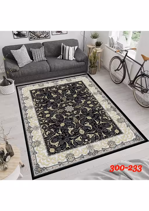 روفرشی کشدار مخمل شانل ترک(کشدوزی شده)-کد طرح 797