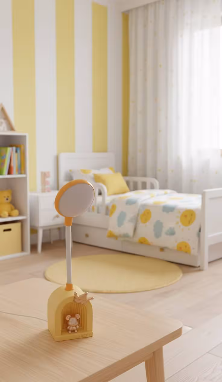 چراغ مطالعه مدل شارژی فانتزی عروسکی طلاکوب