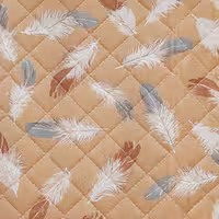 دمکنی سه تایی کشدار چاپی طرح پر