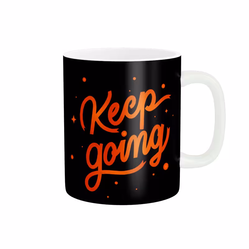 ماگ پاد آفرین طرح جمله انگیزشی Keep going کد 2003