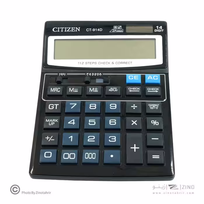 ماشین حساب رومیزی14رقم 3صفر سی تی ژن کدCT-914D