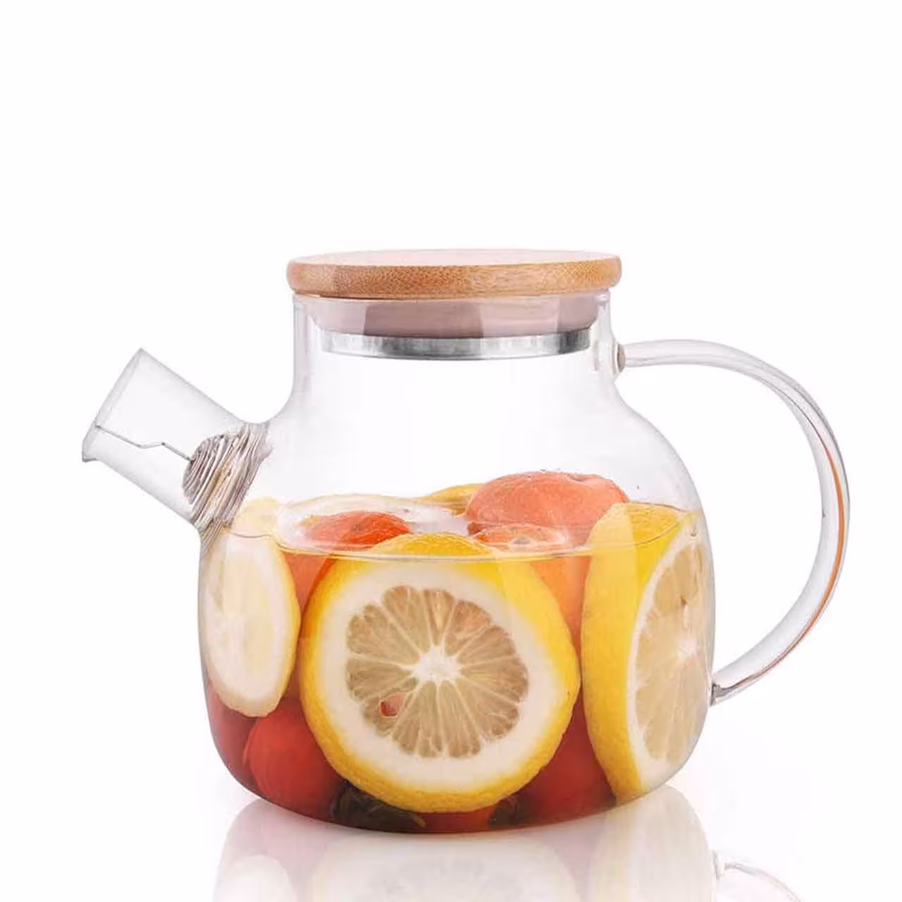 قوری دمنوش ساز مدل درب چوبی