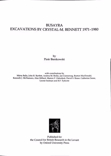 خرید و دانلود نسخه کامل کتاب Busayra excavations by Crystal-M. Bennett 1971-1980