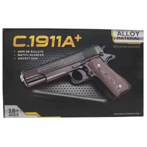 تفنگ بازی مدل کلت فلزی ساچمه ای کد  C1911A