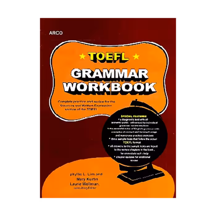 کتاب TOEFL Grammar Workbook arco برای آزمون تافل