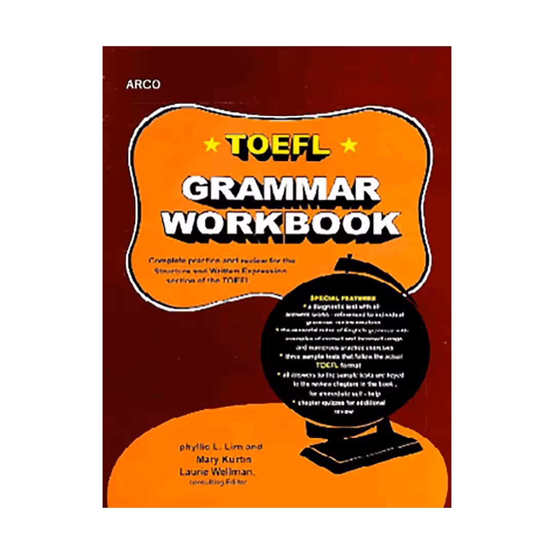 کتاب TOEFL Grammar Workbook arco برای آزمون تافل