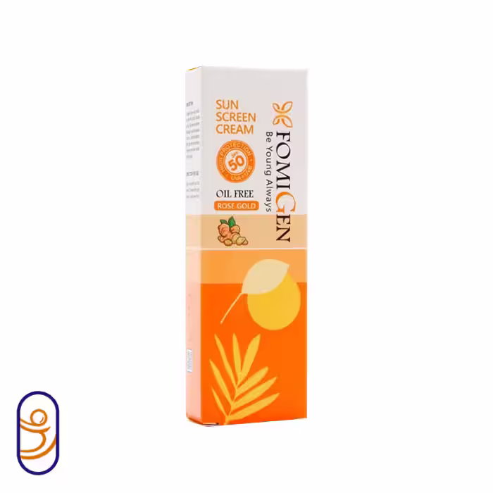 کرم ضد آفتاب رنگی رزگلد SPF50 فومیژن