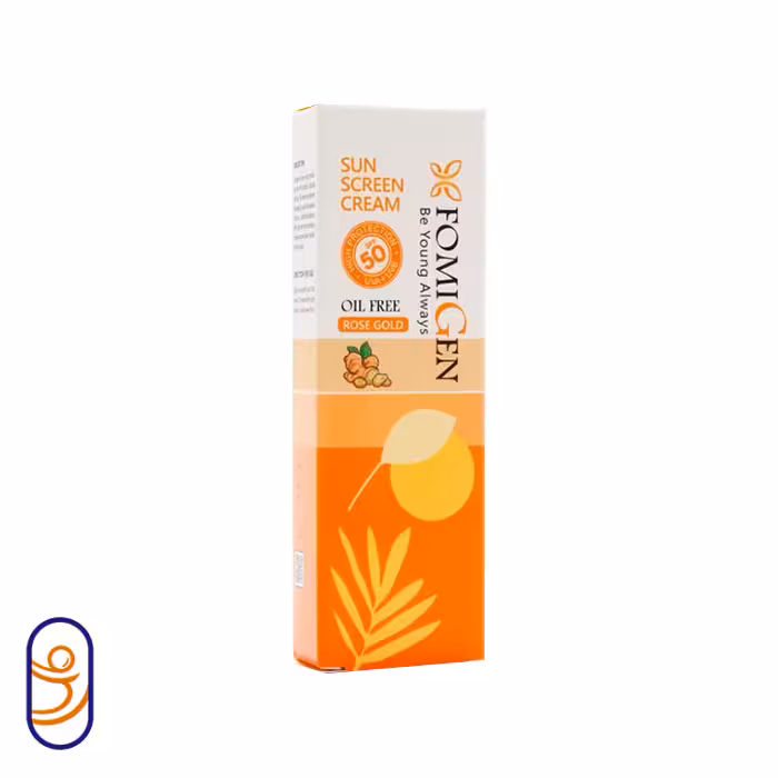 کرم ضد آفتاب رنگی رزگلد SPF50 فومیژن