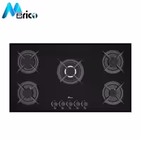 گاز رومیزی بیمکث کد 5080 پنج شعله شیشه مشکی