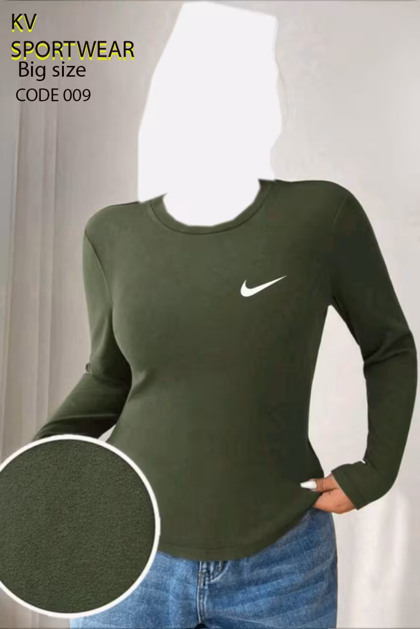 بلوز سایز بزرگ اسپرت ورزشی زنانه NIKE کد 003